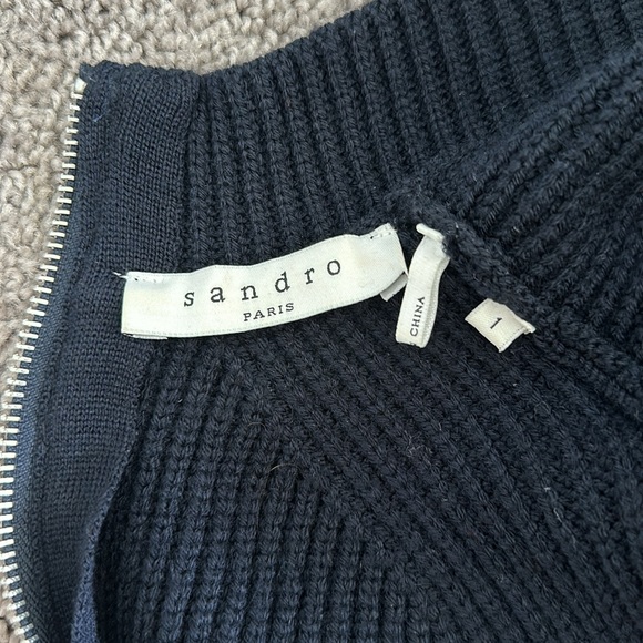 Sandro Paris zip up sweater - Picture 4 of 7